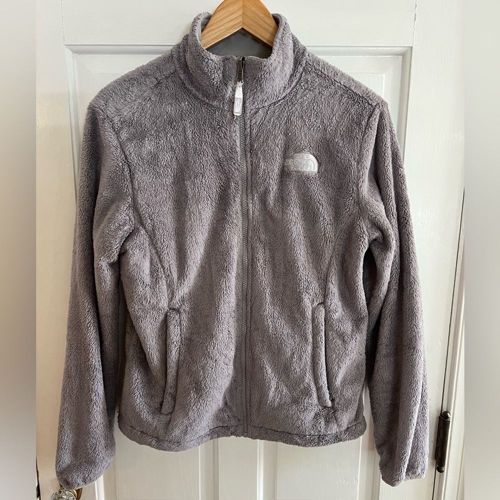 The North Face Grey Osito Fleece Full Zip Jacket 2008 Medium